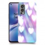 לבבות מעורפלים בכחול כיסוי מגן קשיח מעוצב ל OnePlus Nord 2 5G יחידה אחת סקרין מובייל