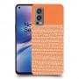 נקודות לבנות בכתום כיסוי מגן קשיח מעוצב ל OnePlus Nord 2 5G יחידה אחת סקרין מובייל