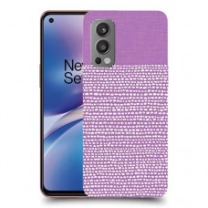 נקודות לבנות בסגול כיסוי מגן קשיח מעוצב ל OnePlus Nord 2 5G יחידה אחת סקרין מובייל