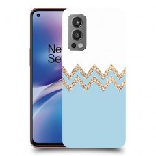 לבן כחול כיסוי מגן קשיח מעוצב ל OnePlus Nord 2 5G יחידה אחת סקרין מובייל