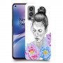 אישה בפרחים כיסוי מגן קשיח מעוצב ל OnePlus Nord 2 5G יחידה אחת סקרין מובייל
