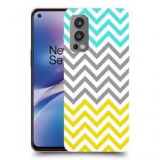 שורות צהובות-ירוקות כיסוי מגן קשיח מעוצב ל OnePlus Nord 2 5G יחידה אחת סקרין מובייל