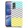 שורות צהובות-ירוקות כיסוי מגן קשיח מעוצב ל OnePlus Nord 2 5G יחידה אחת סקרין מובייל