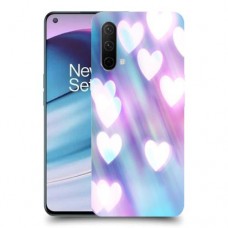 לבבות מעורפלים בכחול כיסוי מגן קשיח מעוצב ל OnePlus Nord CE 5G יחידה אחת סקרין מובייל