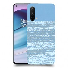 נקודות לבנות בכחול כיסוי מגן קשיח מעוצב ל OnePlus Nord CE 5G יחידה אחת סקרין מובייל