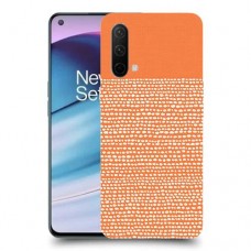 נקודות לבנות בכתום כיסוי מגן קשיח מעוצב ל OnePlus Nord CE 5G יחידה אחת סקרין מובייל