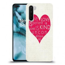 אהבה היא אדיבה כיסוי מגן קשיח מעוצב ל OnePlus Nord יחידה אחת סקרין מובייל