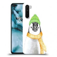 פינגווין בקור כיסוי מגן קשיח מעוצב ל OnePlus Nord יחידה אחת סקרין מובייל