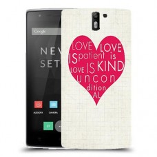 אהבה היא אדיבה כיסוי מגן קשיח מעוצב ל OnePlus One יחידה אחת סקרין מובייל