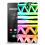 ניאון גיאומטריה כיסוי מגן קשיח מעוצב ל OnePlus One יחידה אחת סקרין מובייל