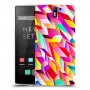 פסים ניאון כיסוי מגן קשיח מעוצב ל OnePlus One יחידה אחת סקרין מובייל