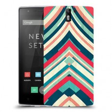 פסים בצבע כיסוי מגן קשיח מעוצב ל OnePlus One יחידה אחת סקרין מובייל