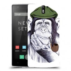 חשיבה קוף כיסוי מגן קשיח מעוצב ל OnePlus One יחידה אחת סקרין מובייל
