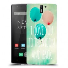 עד הירח ובחזרה כיסוי מגן קשיח מעוצב ל OnePlus One יחידה אחת סקרין מובייל