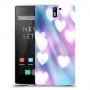 לבבות מעורפלים בכחול כיסוי מגן קשיח מעוצב ל OnePlus One יחידה אחת סקרין מובייל