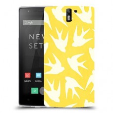 צהוב ציפור החיים כיסוי מגן קשיח מעוצב ל OnePlus One יחידה אחת סקרין מובייל