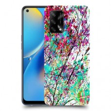 באביב בסגול כיסוי מגן קשיח מעוצב ל Oppo A74 יחידה אחת סקרין מובייל