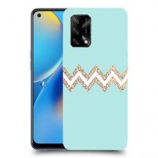 פסים בירוק כיסוי מגן קשיח מעוצב ל Oppo A74 יחידה אחת סקרין מובייל
