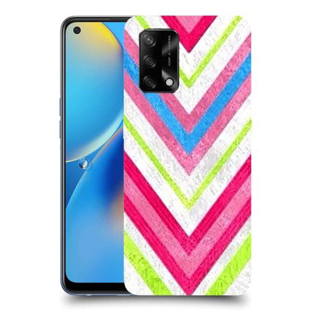 צבעים חשופים כיסוי מגן קשיח מעוצב ל Oppo A74 יחידה אחת סקרין מובייל