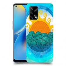זריחה ליד הים כיסוי מגן קשיח מעוצב ל Oppo A74 יחידה אחת סקרין מובייל