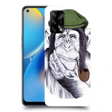 חשיבה קוף כיסוי מגן קשיח מעוצב ל Oppo A74 יחידה אחת סקרין מובייל