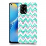גיאומטריה טורקיז כיסוי מגן קשיח מעוצב ל Oppo A74 יחידה אחת סקרין מובייל
