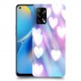 לבבות מעורפלים בכחול כיסוי מגן קשיח מעוצב ל Oppo A74 יחידה אחת סקרין מובייל
