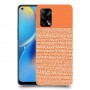 נקודות לבנות בכתום כיסוי מגן קשיח מעוצב ל Oppo A74 יחידה אחת סקרין מובייל