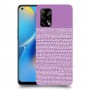 נקודות לבנות בסגול כיסוי מגן קשיח מעוצב ל Oppo A74 יחידה אחת סקרין מובייל