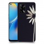 פרח לבן כיסוי מגן קשיח מעוצב ל Oppo A74 יחידה אחת סקרין מובייל