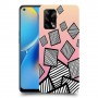זאברה ריבועים כיסוי מגן קשיח מעוצב ל Oppo A74 יחידה אחת סקרין מובייל