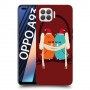 זוג יונים כיסוי מגן קשיח מעוצב ל Oppo A93 יחידה אחת סקרין מובייל