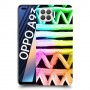 ניאון גיאומטריה כיסוי מגן קשיח מעוצב ל Oppo A93 יחידה אחת סקרין מובייל