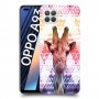 ג'ירפה נחמד כיסוי מגן קשיח מעוצב ל Oppo A93 יחידה אחת סקרין מובייל