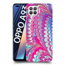 טווס סיפור כיסוי מגן קשיח מעוצב ל Oppo A93 יחידה אחת סקרין מובייל