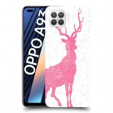 צבי ורוד כיסוי מגן קשיח מעוצב ל Oppo A93 יחידה אחת סקרין מובייל