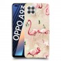 פלמינגו ורוד כיסוי מגן קשיח מעוצב ל Oppo A93 יחידה אחת סקרין מובייל