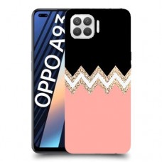 ורוד-לבן-לבן כיסוי מגן קשיח מעוצב ל Oppo A93 יחידה אחת סקרין מובייל