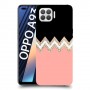 ורוד-לבן-לבן כיסוי מגן קשיח מעוצב ל Oppo A93 יחידה אחת סקרין מובייל