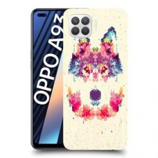 פיקסל וולף כיסוי מגן קשיח מעוצב ל Oppo A93 יחידה אחת סקרין מובייל