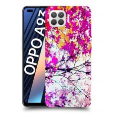 סתיו סגול כיסוי מגן קשיח מעוצב ל Oppo A93 יחידה אחת סקרין מובייל