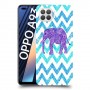 אלפנט סגול כיסוי מגן קשיח מעוצב ל Oppo A93 יחידה אחת סקרין מובייל