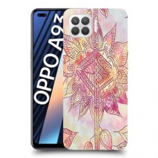 חמניות מוזרה סגולה כיסוי מגן קשיח מעוצב ל Oppo A93 יחידה אחת סקרין מובייל