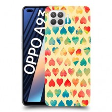 לבבות קשת כיסוי מגן קשיח מעוצב ל Oppo A93 יחידה אחת סקרין מובייל