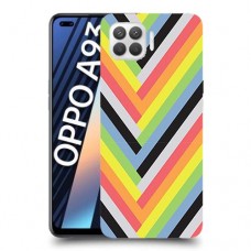 פסים קשת כיסוי מגן קשיח מעוצב ל Oppo A93 יחידה אחת סקרין מובייל