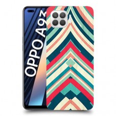 פסים בצבע כיסוי מגן קשיח מעוצב ל Oppo A93 יחידה אחת סקרין מובייל