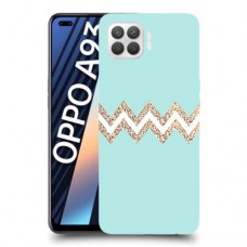 פסים בירוק כיסוי מגן קשיח מעוצב ל Oppo A93 יחידה אחת סקרין מובייל