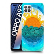 זריחה ליד הים כיסוי מגן קשיח מעוצב ל Oppo A93 יחידה אחת סקרין מובייל