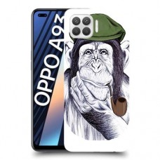 חשיבה קוף כיסוי מגן קשיח מעוצב ל Oppo A93 יחידה אחת סקרין מובייל