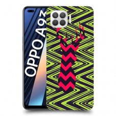 עניבה על גרין כיסוי מגן קשיח מעוצב ל Oppo A93 יחידה אחת סקרין מובייל